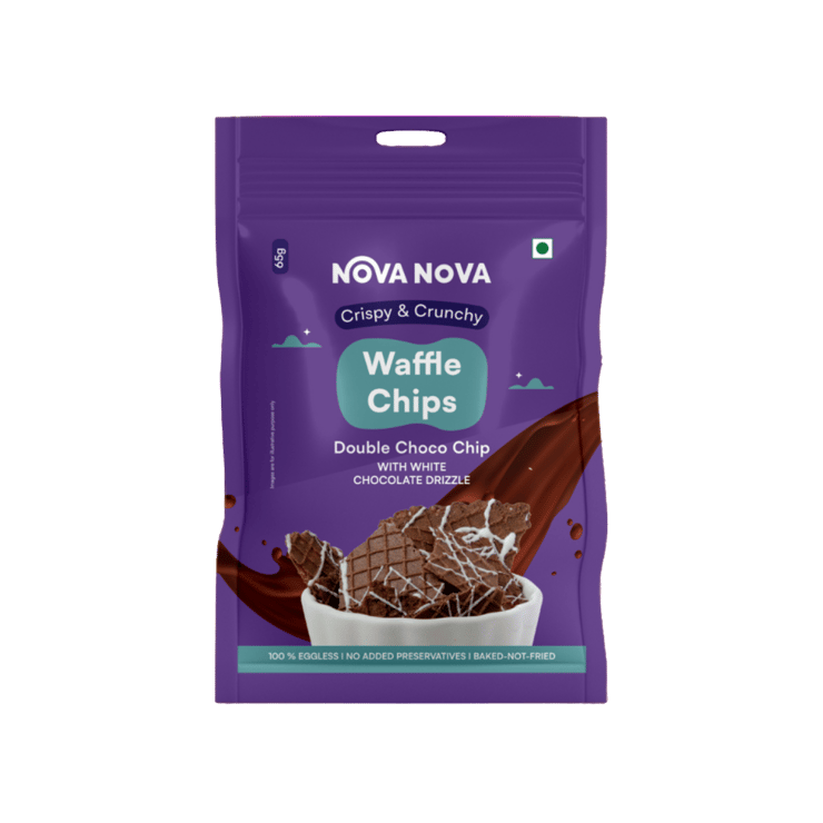 Nova Nova Double Choco Chip Waffle Chips – 65 g