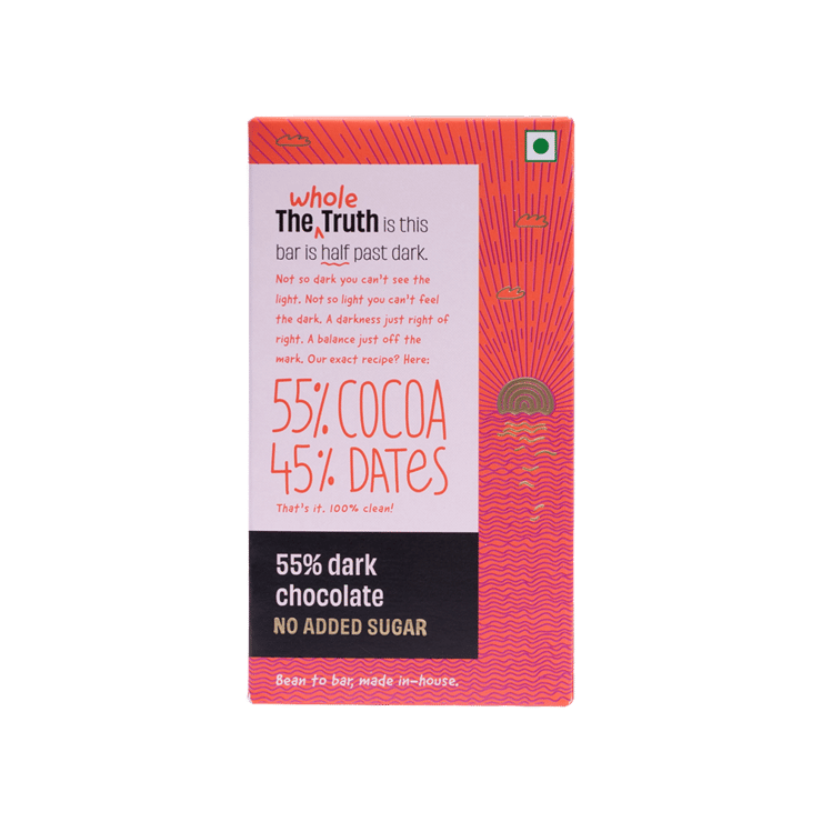 The Whole Truth 55% Dark Chocolate Bar – 80 g