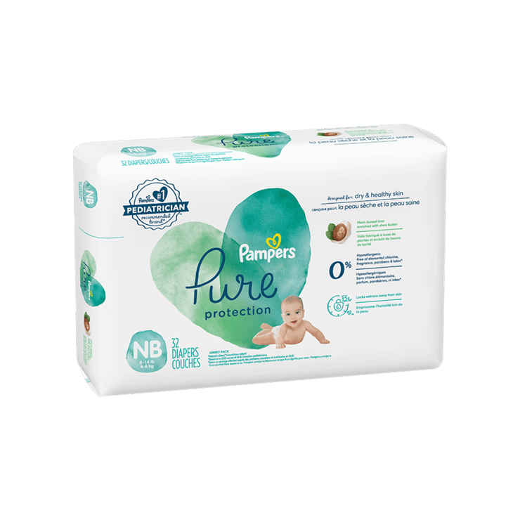 Pampers Pure Protection Baby Diaper (New Born)