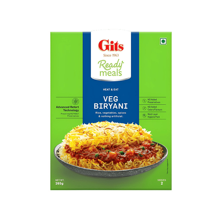Gits Veg Biryani Ready to Eat – 265 g