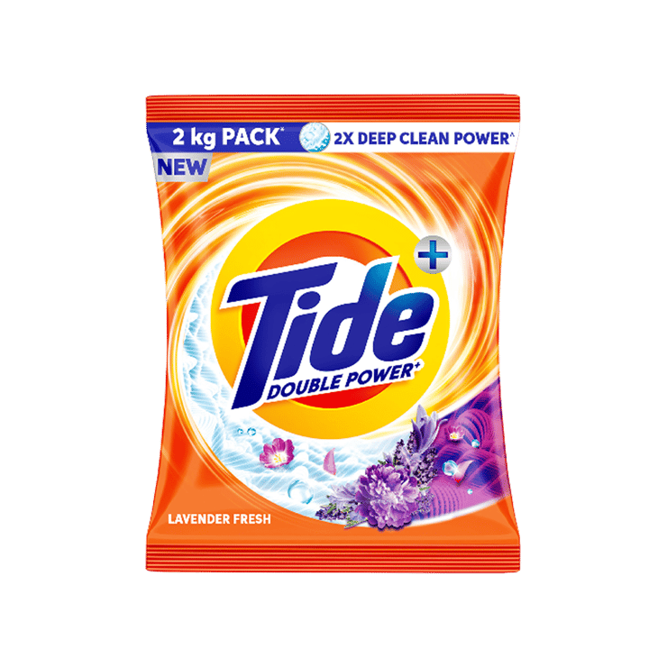 Tide Double Power Detergent Powder (Lavender Fresh) – 2 kg