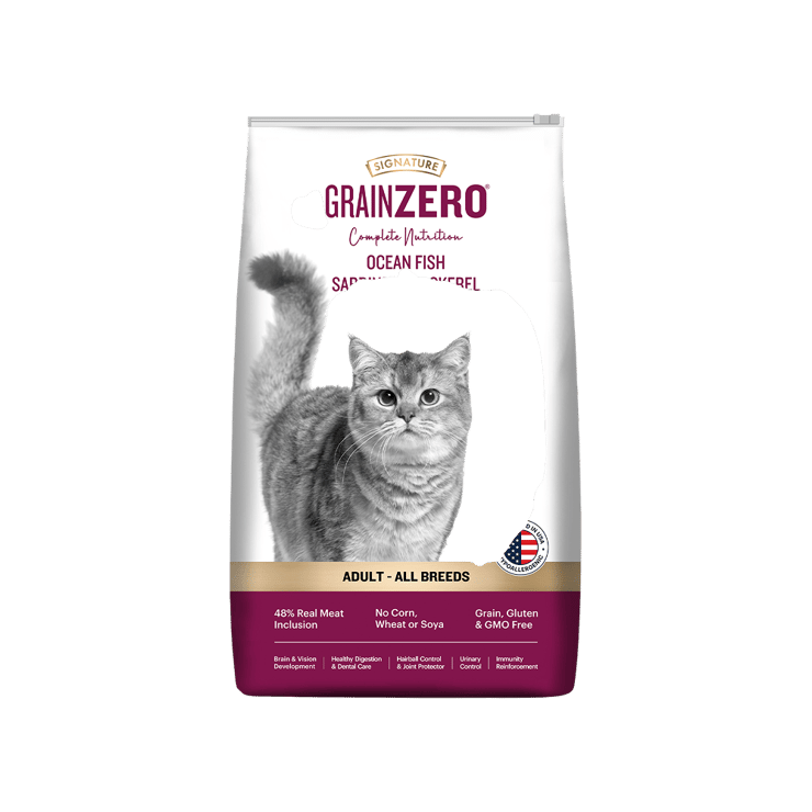 Grain Zero Ocean Fish Sardine & Mackerel Adult Dry Cat Food – 1.2 kg