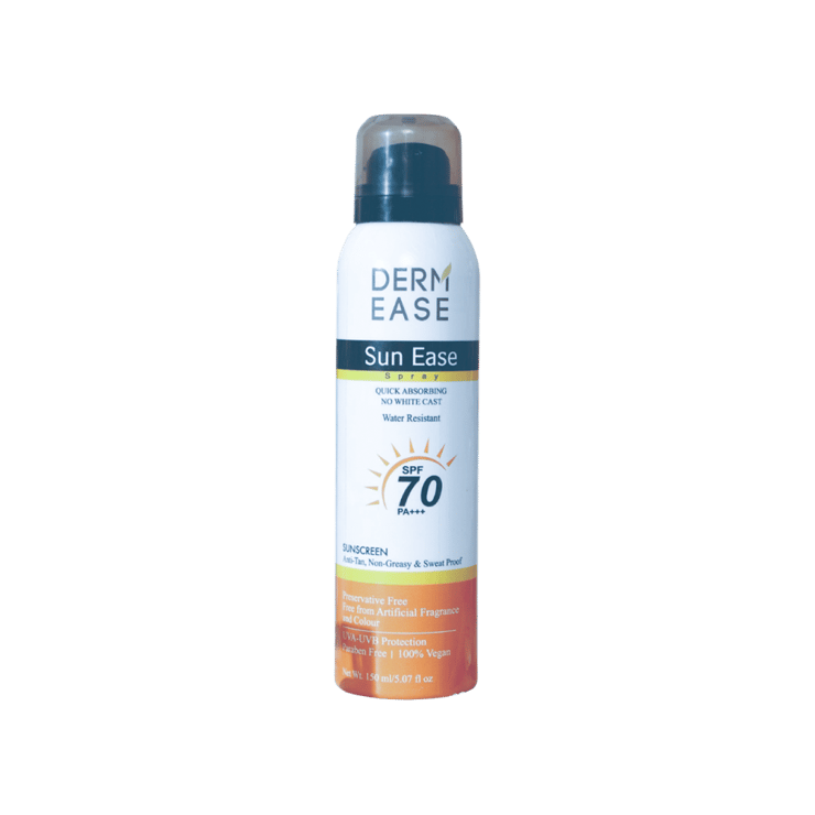 DERM EASE Sunscreen Spray (SPF 70 PA+++) – 150 ml