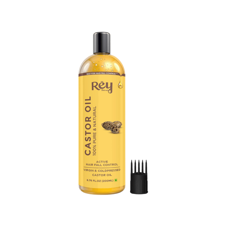 Rey Naturals Virgin & Cold Pressed Castor Oil – 200 ml