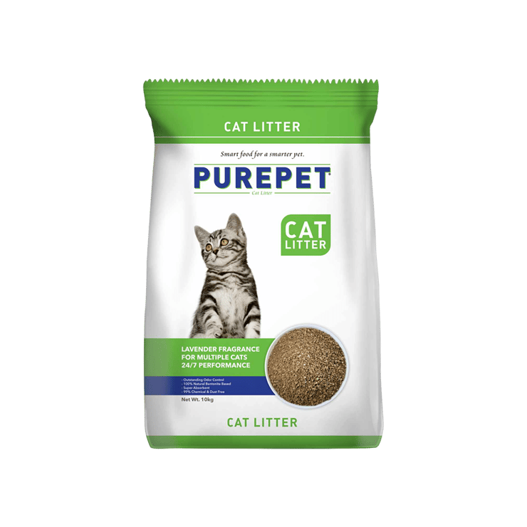 PurePet Odor Control Lavender Cat Litter – 10 kg
