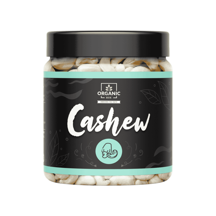 Organic Box Premium Organic Cashews – 250 g