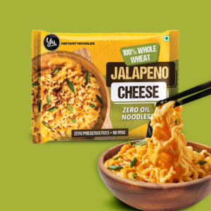 Yu 100% Whole Wheat Jalapeno Cheese Instant Noodles - 64 g