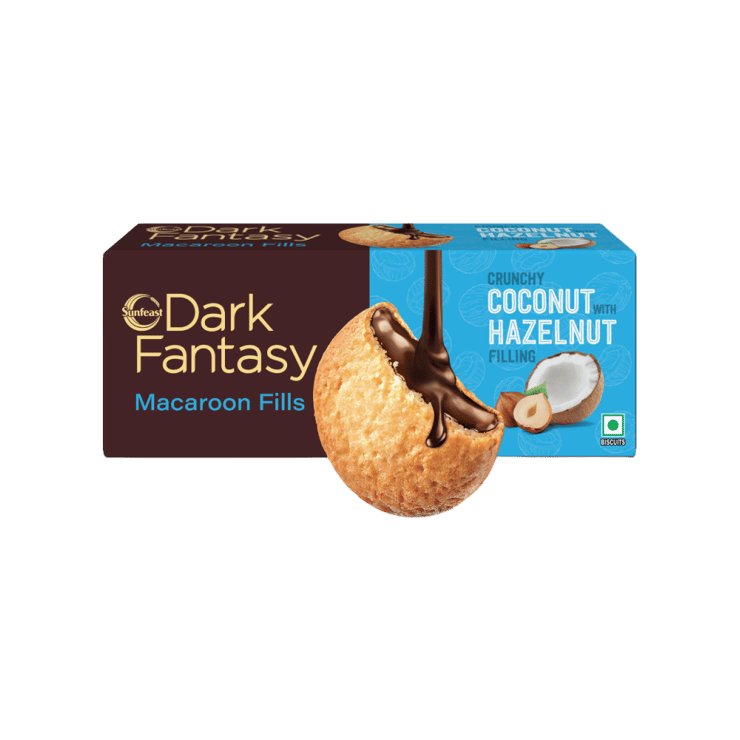 Sunfeast Dark Fantasy Coconut & Hazelnut Macaroon Fills Cookies