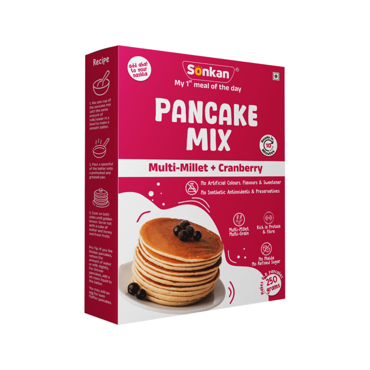 SONKAN Multi-Millet Cranberry Pancake Mix – 250 g