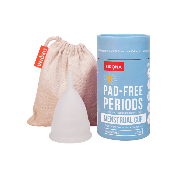 Sirona Reusable Menstrual Cup (8-10 hours protection) – 1 unit