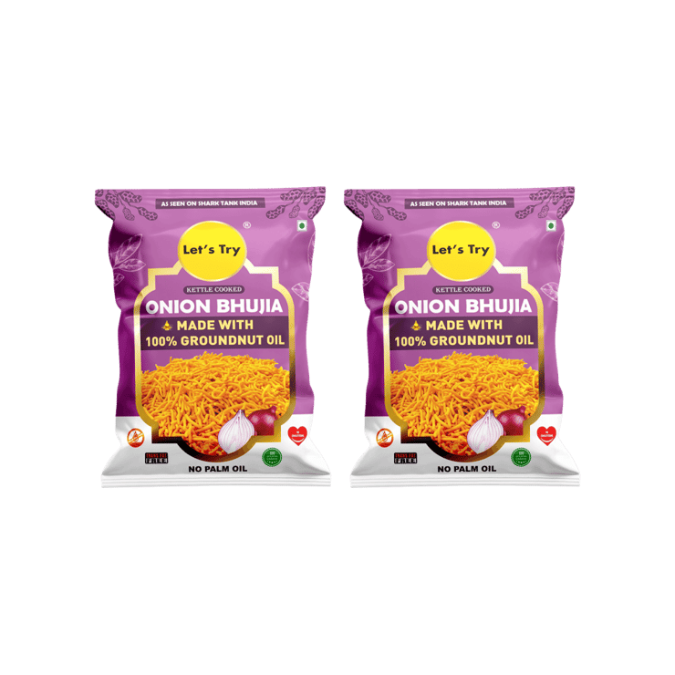 Let’s Try Onion Bhujia – Pack of 2 – 2 x 180 g