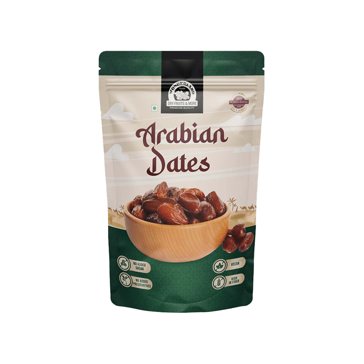 Wonderland Foods Arabian Dates (Laal Khajur) – 250 g