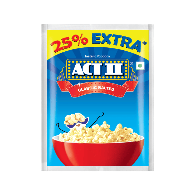 Act II Classic Salted Popcorn – Instant – 120 g