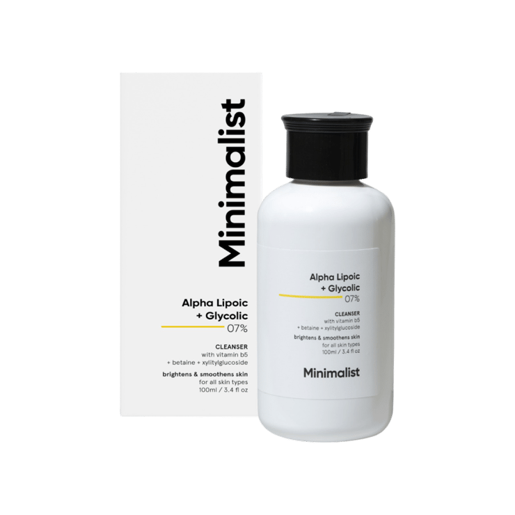 Minimalist 7% ALA & AHA Brightening Face Wash – 100 ml