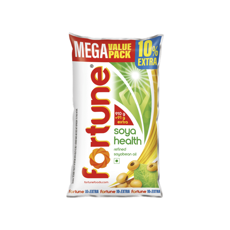 Fortune Soya Health Refined Soyabean Oil (870 g) – 750 g