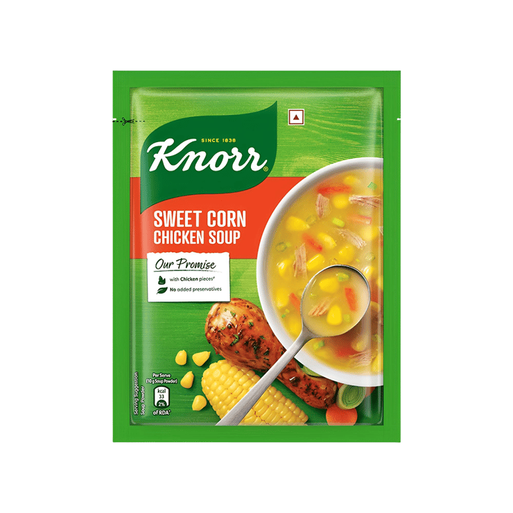 Knorr Sweet Corn Chicken Soup with No Added Preservatives – 40 g