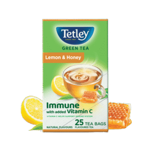 Tetley Lemon & Honey Green Tea Bags - 25 pieces