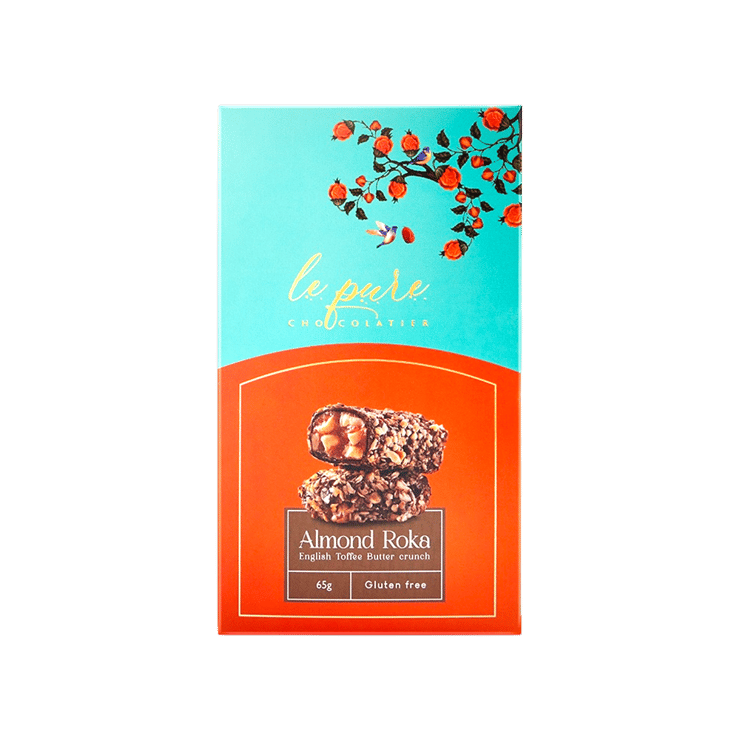 Le Pure Almond Roka English Toffee Chocolate Pack – 65 g