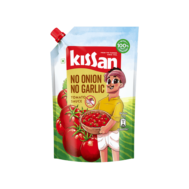 Kissan Tomato Ketchup (No Onion & Garlic) – Doy Pack – 850 g