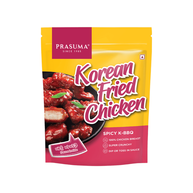 Prasuma Korean Spicy K-BBQ Fried Chicken Nuggets – 275 g