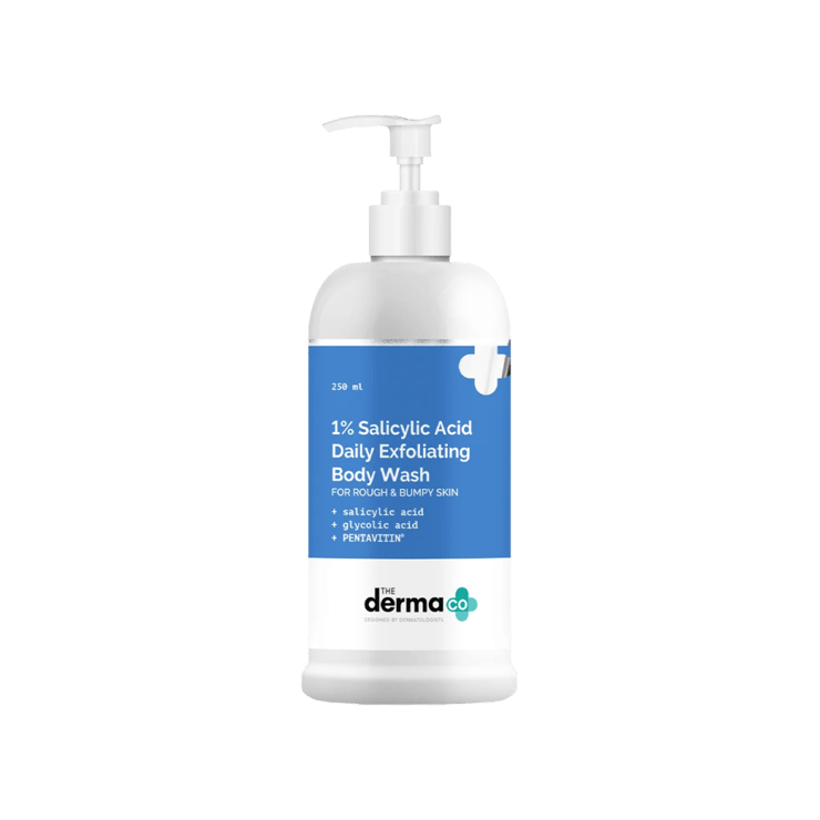 The Derma Co 1% Salicylic Acid Daily Exfoliating Body Wash – 250 ml