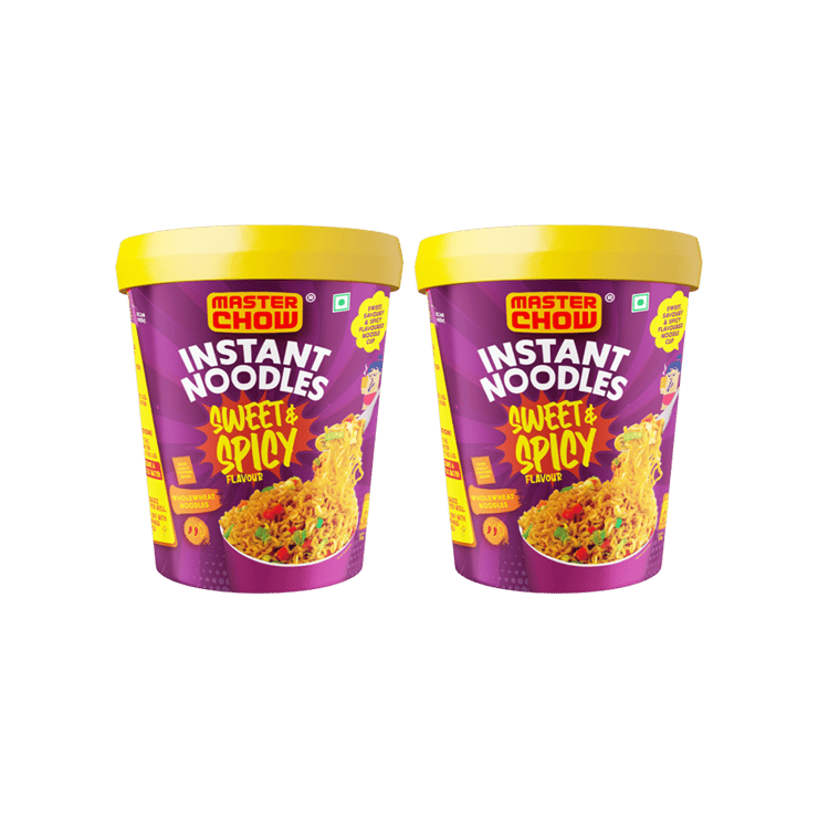 MasterChow Sweet & Spicy Instant Cup Noodles – Pack of 2 – 2 x 100 g
