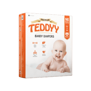 Teddyy Premium Tape Baby Diaper (NB, 2-5 kgs)