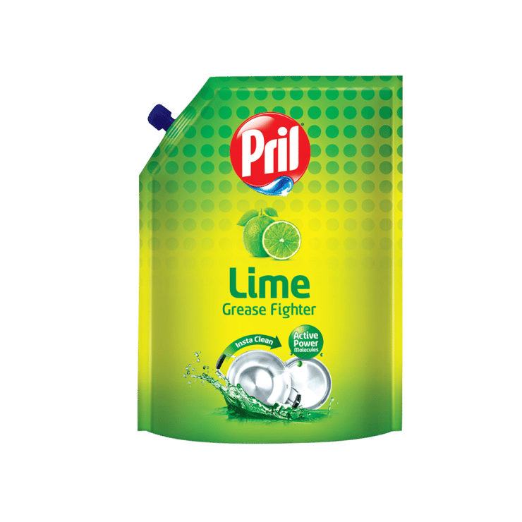 Pril Greese Fighter Dishwash Gel (Lime) – 850 ml