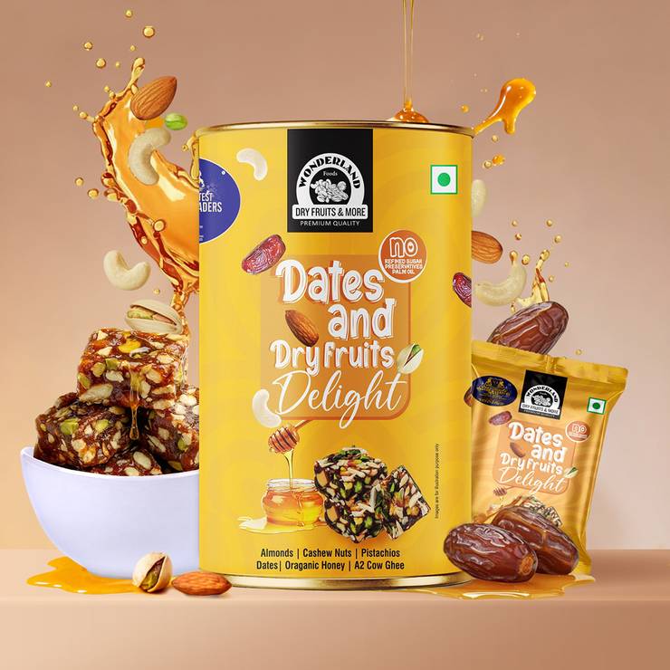 Wonderland Foods Date and Dry Fruits Bites Delight – 200 g