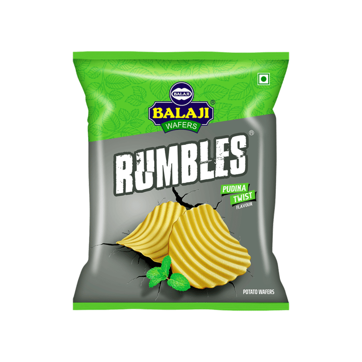 Balaji Rumbles Pudina Twist Potato Wafers – 135 g
