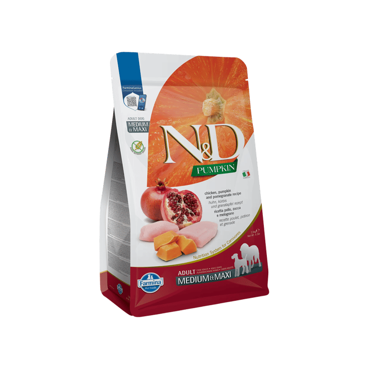 Farmina N&D Pumpkin Chicken and Pomegranate Dog Dry Food – 2.5 kg