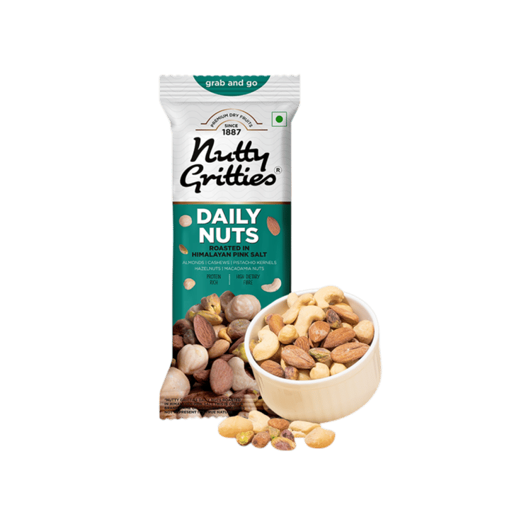 Nutty Gritties Daily Mix Nuts Roasted in Himalayan Pink Salt – 35 g