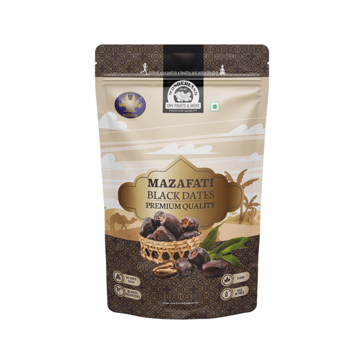 Wonderland Foods Mazafati Black Dates (Laal Khajur) – 400 g