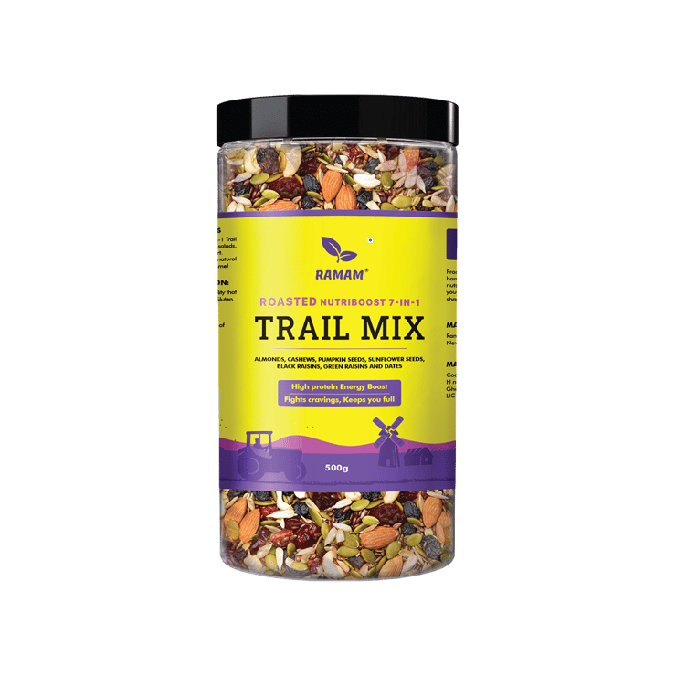 Ramam 7 in 1 Roasted Seeds & Dry Fruits Trail Mix – 500 g