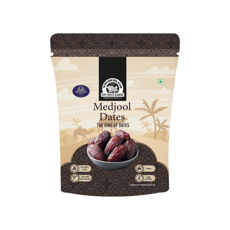 Wonderland Foods Premium Medjool Dates (Laal Khajur) – 60 g