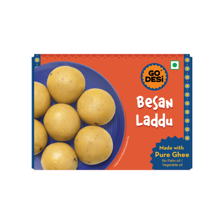 Pure Ghee Besan Laddu by GO DESi – 200 g