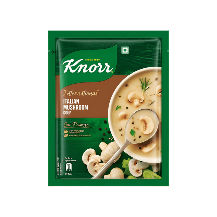 Knorr International Italian Mushroom Soup with No Added Preservatives – 46 g