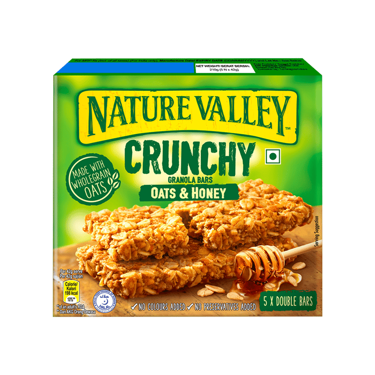 Nature Valley Crunchy Oats & Honey Granola Bar – 5 x 42 g