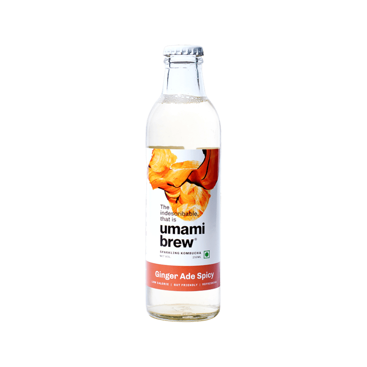 Umami Brew Ginger Ade (Sparkling Kombucha) – 250 ml