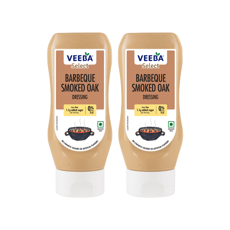 Veeba Barbeque Smoked Oak Salad Dressing – Pack of 2 – 2 x 300 g