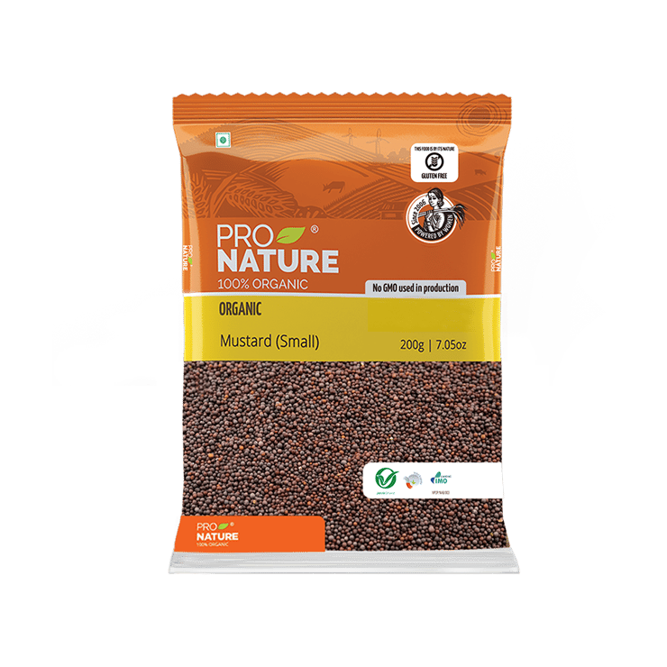 Pro Nature Black Organic Mustard Seeds – 200 g