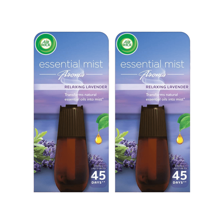 Airwick Essential Automatic Fragrance Mist Diffuser Refill (Lavender) – Pack of 2 – 2 x 20 ml
