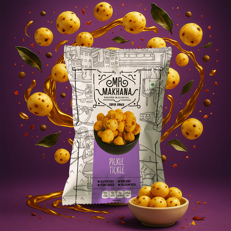 Mr. Makhana Pickle Tickle Flavoured Makhana – 20 g