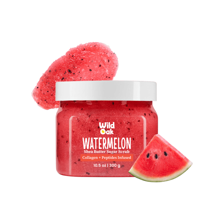 Wild Oak Watermelon Shea Butter Sugar Body Scrub – 300 g