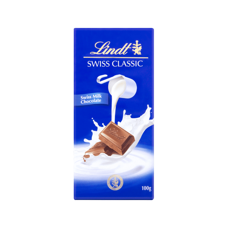 Lindt Swiss Classic Milk Chocolate Bar – 100 g