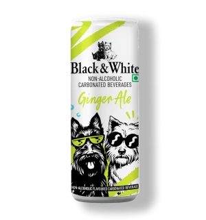 Black & White Ginger Ale 250ml - Pack of 8