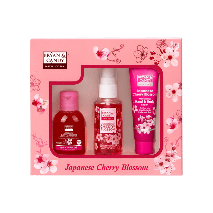 BRYAN & CANDY Japanese Cherry Blossom Bath Kit Gift Set – 1 set