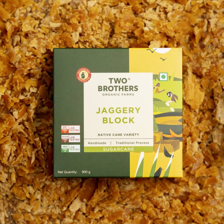 Two Brothers Jaggery Block Sugarcane – 900 g