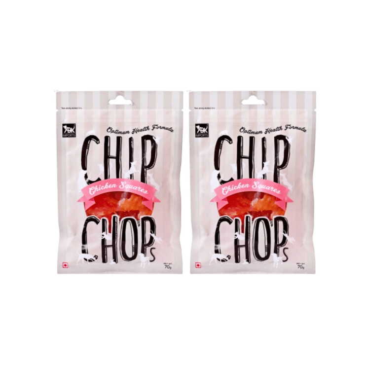 Chip Chops Dog Treat (Chicken Squares) – Pack of 2 – 2 x 70 g