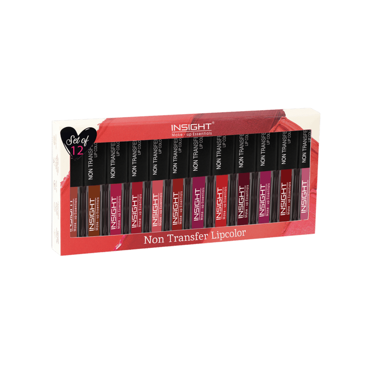 Insight Cosmetics Non Transfer Lipstick Kit – 1 pack (12 pieces)